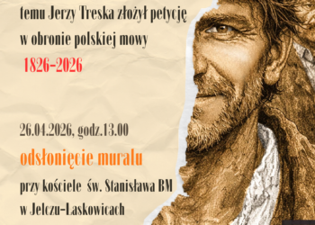 Odsłonięcie muralu z Jerzym Treską