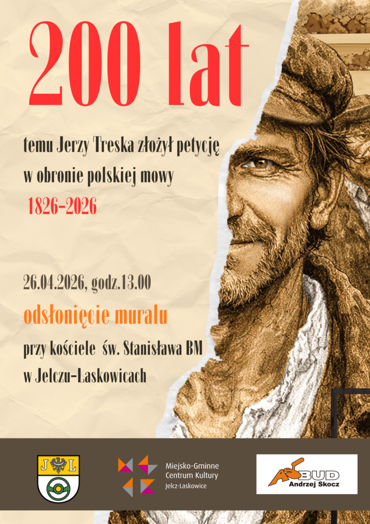 Odsłonięcie muralu z Jerzym Treską