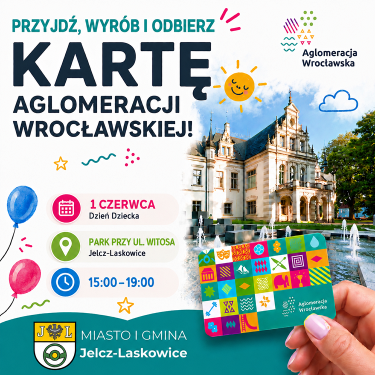 Karta Aglomeracji Wrocławskiej dostępna podczas Gminnego Dnia Dziecka